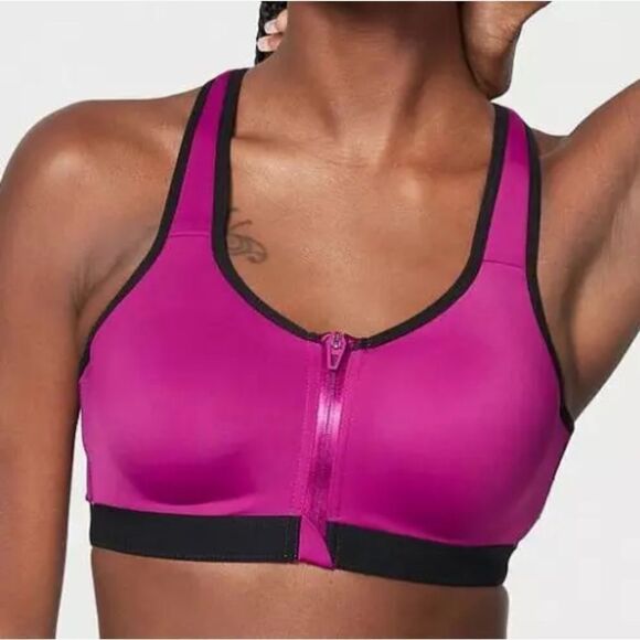Victoria’s Secret knockout Maximum Support Front Close Sports Bra magenta 36D - Picture 5 of 6
